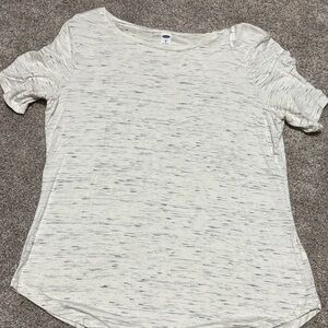 Old Navy Cream Short Sleeve Tee